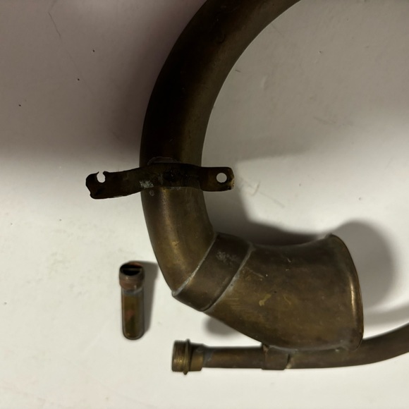 Vtg brass & or copper car horn Xmas ornament antique decor - Picture 3 of 8